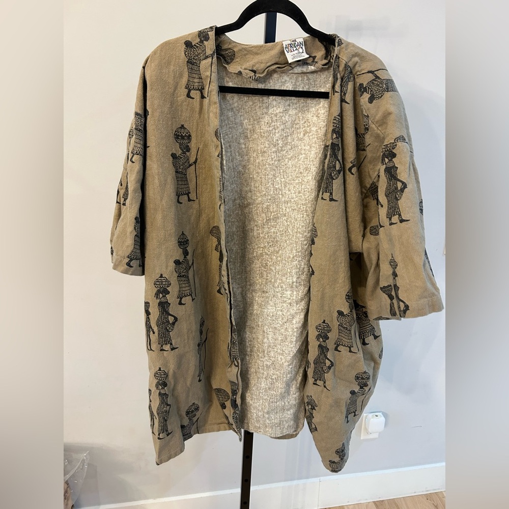 Vintage : African village top onesize